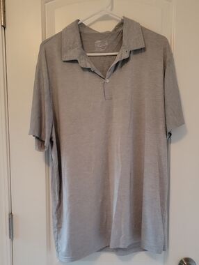 Men's Lightweight Polo Shirt in Light Gray
